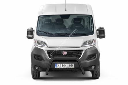 Orurowanie przednie bez poprzeczki CZARNE - Fiat Ducato Camper (2006 - 2014 - 2016 -)