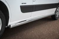 Stainless steel side bars with checker plate steps - Renault Master (2010 - 2019)