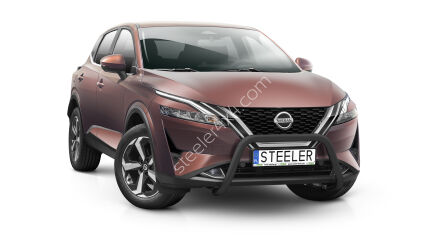 Orurowanie przednie bez poprzeczki CZARNE - Nissan Qashqai (2021 -)