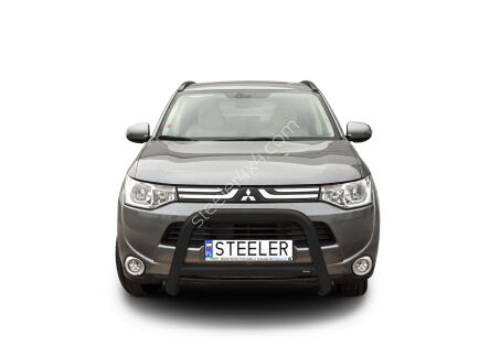 Frontschutzbügel mit Querstrebe SCHWARZ - Mitsubishi Outlander (2012 - 2015)