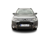 Pare-buffle avant avec barre transerversale NOIR - Mitsubishi Outlander (2012 - 2015)