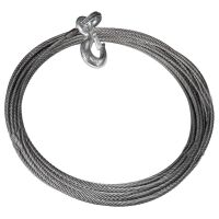 WARN Wire Winch Rope with Hook - 9,52 mm x 30 m