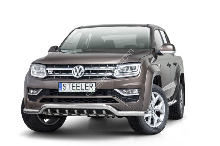 нижний передний бампер с защитой типа А (compatible with OE skid plate) - Volkswagen Amarok V6 (2016 - 2022)