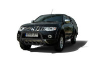 Orurowanie przednie z grillem CZARNE - Mitsubishi L200 (2006 - 2009)