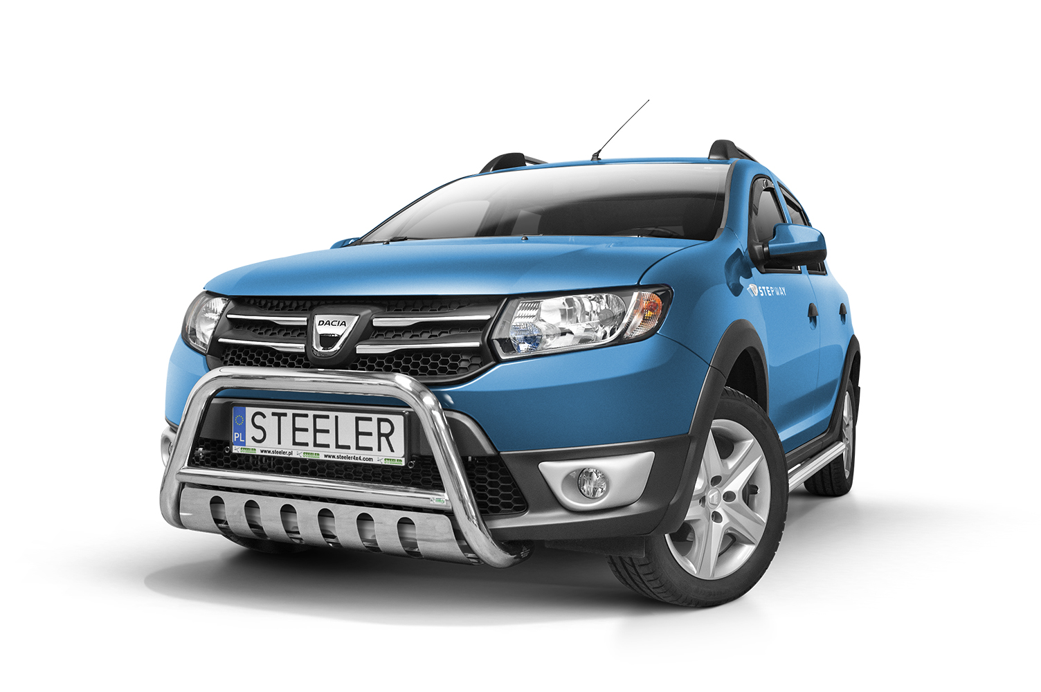 Parebuffle avant avec plaque de protection Dacia Sandero Stepway