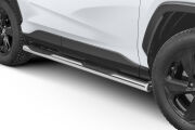 Stainless steel side bars with plastic steps - Toyota RAV4 (2018 -)