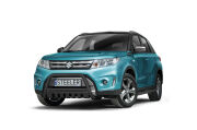 Pare-buffle avant avec plaque de protection NOIR - Suzuki Vitara (2015 - 2018)