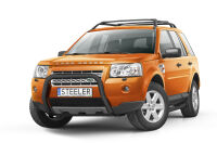 Orurowanie przednie bez poprzeczki CZARNE - Land Rover Freelander II (2007 - 2014)