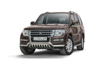 нижний передний бампер с защитой типа Б - Mitsubishi Pajero (2015 -)