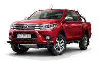 Front cintres pare-buffle NOIR - Toyota Hilux (2015 - 2018)