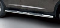 Stainless steel side bars with plastic steps - KIA Sportage (2010 - 2015)