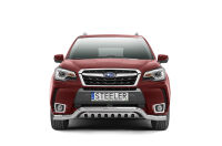 нижний передний бампер с защитой типа Б - Subaru Forester (2013 - 2019)