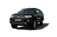 Pare-buffle avant avec plaque de protection NOIR - Mitsubishi L200 (2006 - 2009)