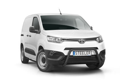 Orurowanie przednie bez poprzeczki CZARNE - Toyota ProAce City Furgon (2019 -)