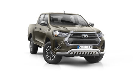 нижний передний бампер с защитой типа Б - Toyota Hilux (2021 -)