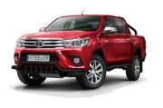 Front cintres pare-buffle avec grill NOIR - Toyota Hilux (2015 - 2018)