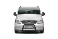 Orurowanie przednie z grillem CZARNE - Mercedes-Benz Vito (2003 - 2010)