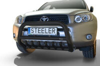 Frontschutzbügel mit Grill SCHWARZ - Toyota RAV4 (2006 - 2010)