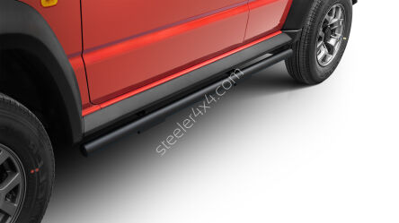 Stainless steel side bars Hi-Lift BLACK - Suzuki Jimny (2023 -)