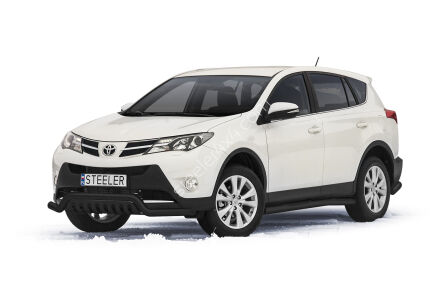 Orurowanie rozłożyste z blachą CZARNE - Toyota RAV4 (2013 - 2016)