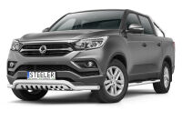 нижний передний бампер с защитой типа Б - SsangYong Musso (2018 - 2021)