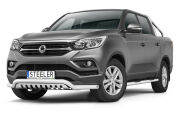 Front cintres pare-buffle avec plaque de protection - SsangYong Musso (2018 - 2021)