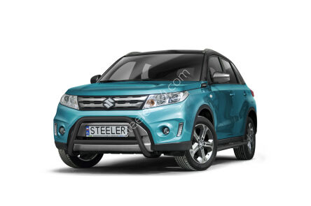 Orurowanie przednie z poprzeczką CZARNE - Suzuki Vitara (2015 - 2018)