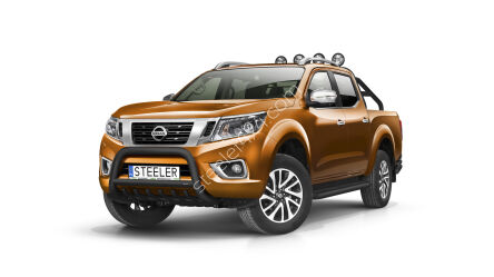 Frontschutzbügel mit Grill SCHWARZ - Nissan Navara (2015 -)