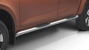 Stainless steel side bars with plastic steps - extra cab - Isuzu D-Max (2020 -)