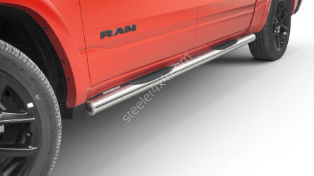 Stainless steel side bars with plastic steps - RAM 1500 (2019 -)