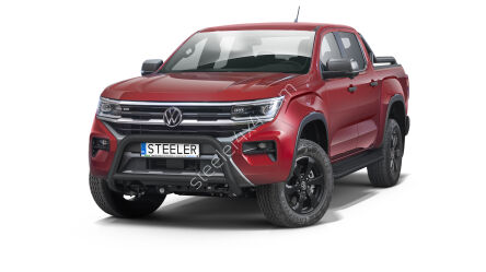 Pare-buffle avant avec barre transerversale NOIR - Volkswagen Amarok (2023 -)