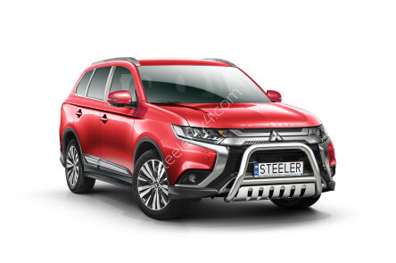 кенгурин с защитой передней оси типа Б - Mitsubishi Outlander (2018 - 2021)