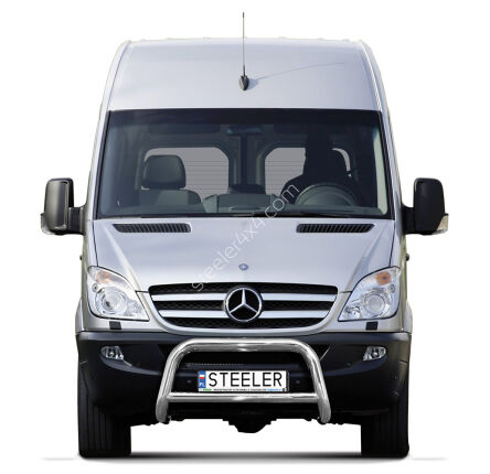 Pare-buffle avant avec barre transerversale - Mercedes-Benz Sprinter (2006 - 2014 - 2018)