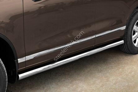 Stainless steel side bars - Volkswagen Touareg (2011 - 2015)