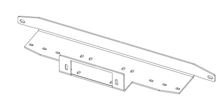 Hidden winch mounting plate - Nissan Navara (2010 - 2015)