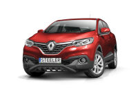 Schmaler Frontschutzbügel mit Blech SCHWARZ - Renault Kadjar (2016 - 2018)