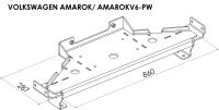 Płyta montażowa wyciągarki - Volkswagen Amarok V6 (2016 - 2022)