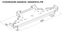 Hidden winch mounting plate - Volkswagen Amarok V6 (2016 - 2022)