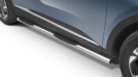 Stainless steel side bars with plastic steps - KIA Sportage (2021 -)