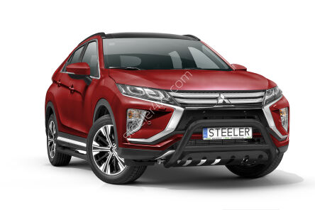 Frontschutzbügel mit Blech SCHWARZ - Mitsubishi Eclipse Cross (2017 - 2019)