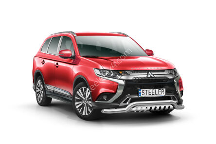 Frontschutzbügel mit Blech - Mitsubishi Outlander (2018 - 2021)