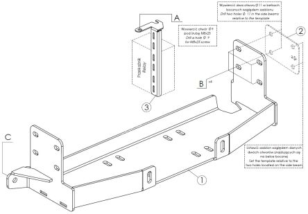 Hidden winch mounting plate - SsangYong Musso (2018 - 2021 -)