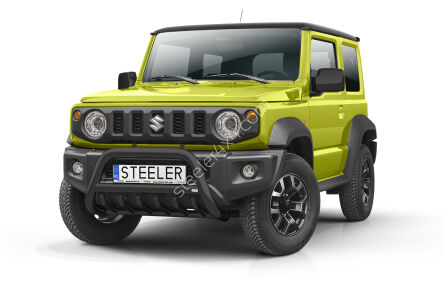 Orurowanie przednie z grillem CZARNE - Suzuki Jimny (2018 - 2020 -)