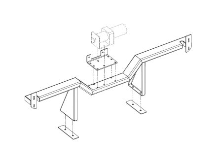 Pick-up winch mount system - Mitsubishi L200 (2009 - 2015)