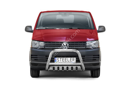 Pare-buffle avant avec plaque de protection - Volkswagen T6 (2015 - 2019)