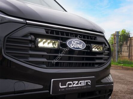 Zestaw dwóch lamp LAZER TRIPLE-R 750 Elite (Gen2) z systemem montażu w fabrycznym grillu - Ford Transit Custom (2024 -)