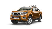 Orurowanie przednie bez poprzeczki CZARNE - Nissan Navara NP300 (2015 -)