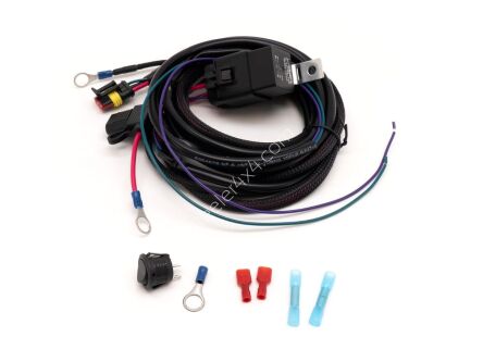 Wiring harness for connecting a single 12V lamp - LAZER Triple-R (Gen2), Linear 12 / 18 Elite - with headlights