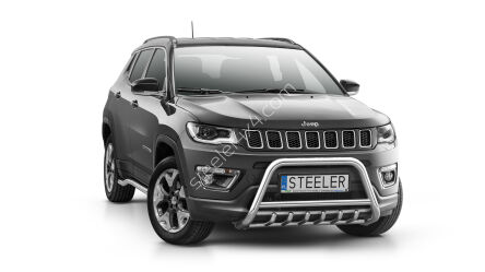 Orurowanie przednie z grillem - Jeep Compass (2017 - 2021)