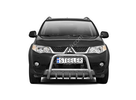 Frontschutzbügel mit Grill - Mitsubishi Outlander (2007 - 2009)